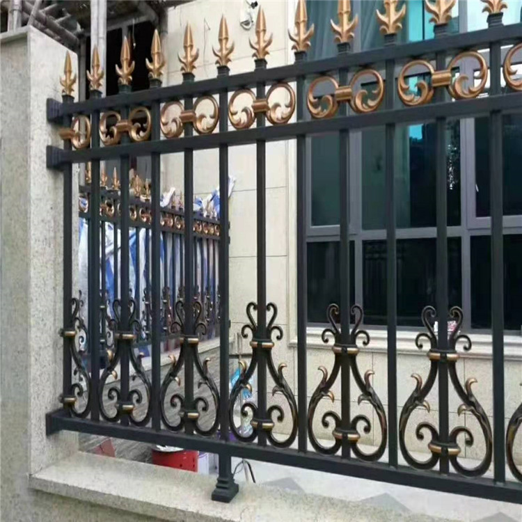 酒店别墅精致铝艺护栏_电镀花纹护栏_铝艺护栏