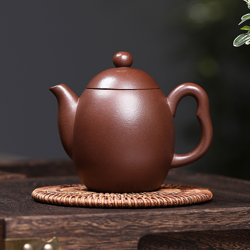 宜兴紫泥紫砂壶 范育君 龙蛋壶 BA8091