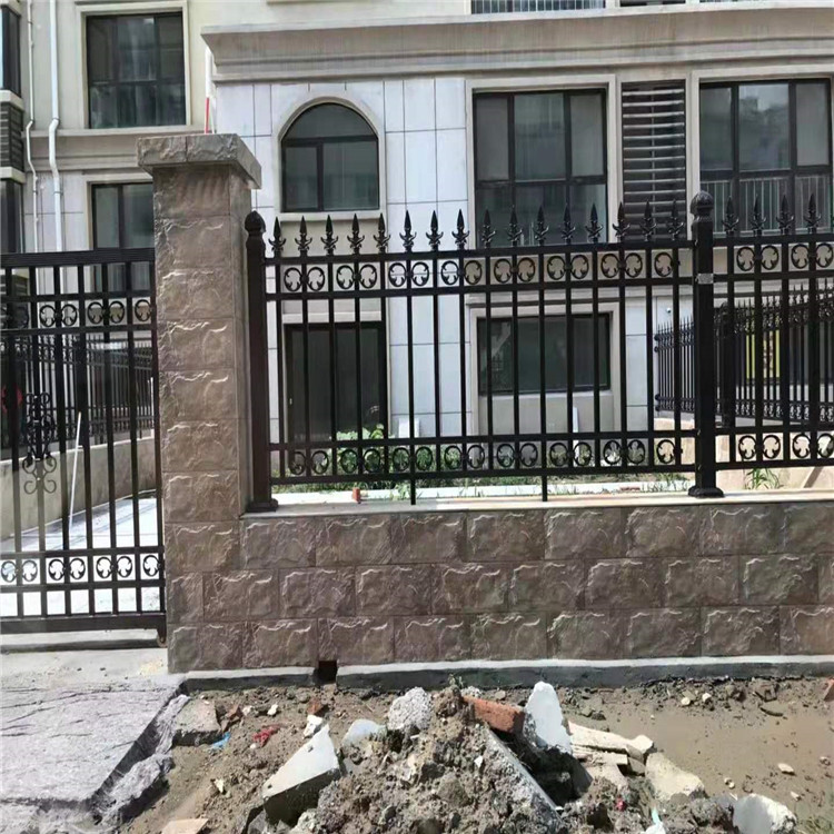 厂家供应铝艺护栏-庭院铝合金护栏-小区外墙安全防盗铝艺护栏