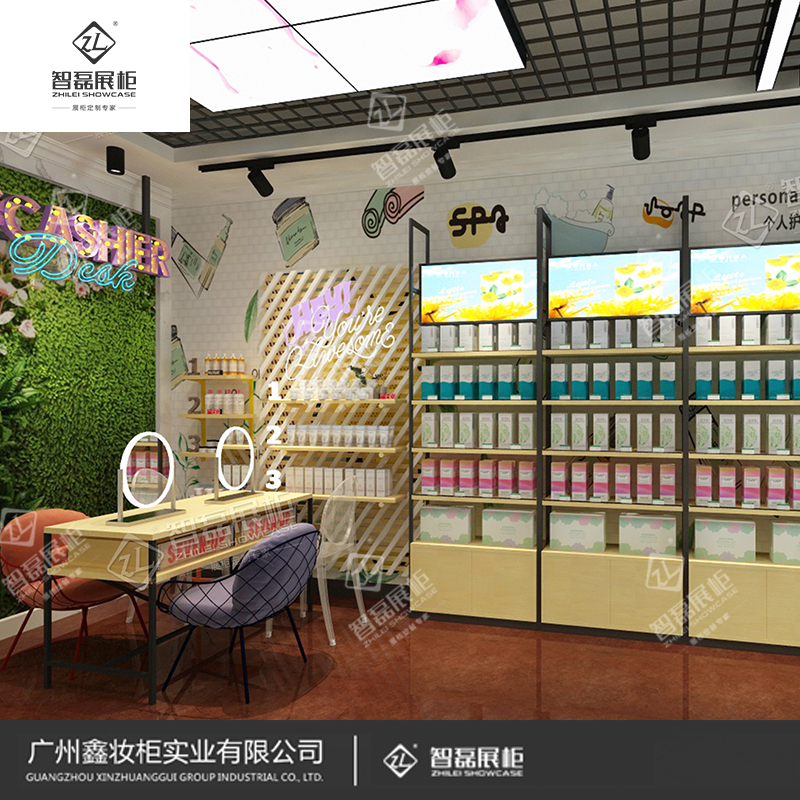 美妆店道具_美妆展示柜_护肤品柜_优质厂家直销