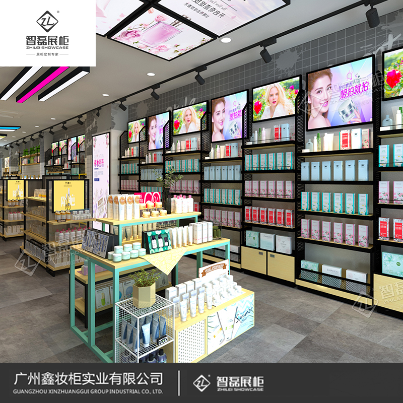 定制化妆品展柜_化妆品道具_美妆道具_展柜厂家