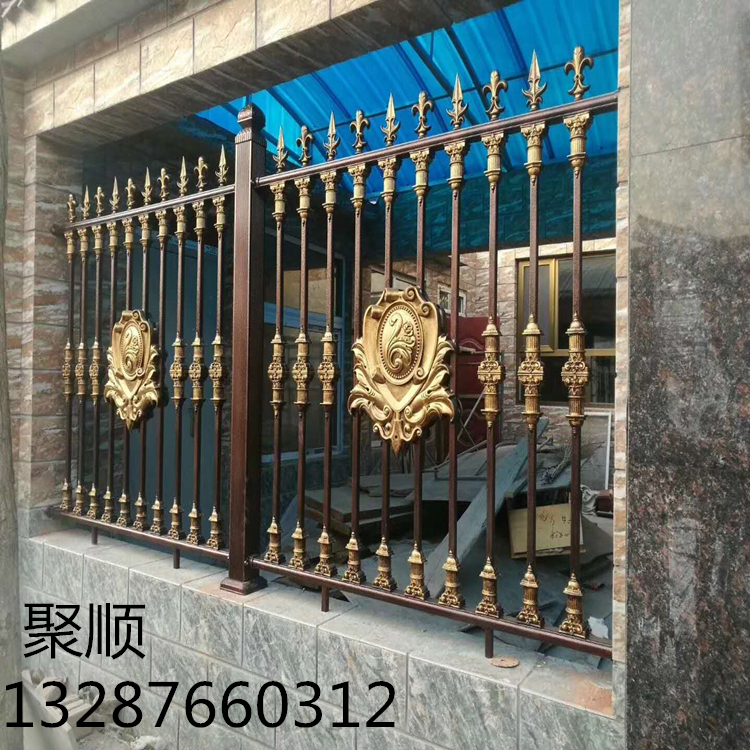 铝艺护栏_欧式铝艺护栏_聚顺_雕花工艺铝制栏杆