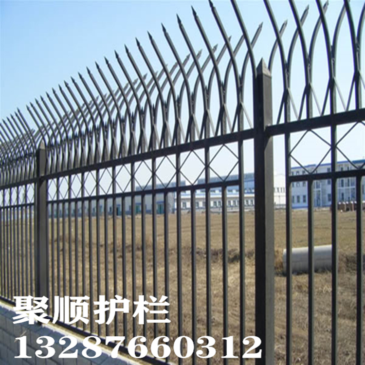 防护学校小区栅栏铁艺围栏庭院厂房隔离围墙锌钢护栏聚顺