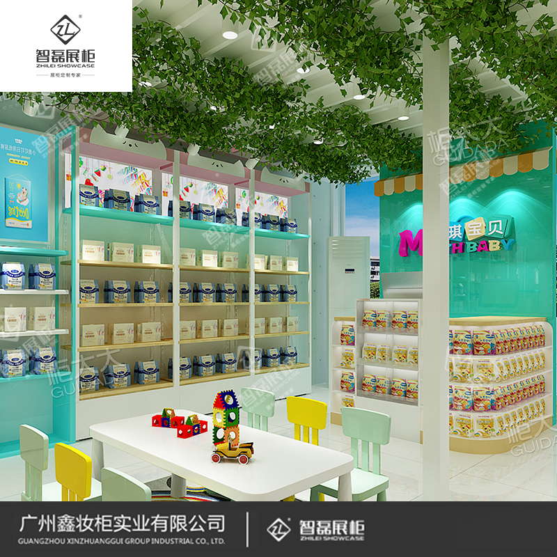 定制母婴展柜_创意设计母婴展柜_优质展柜厂家直销
