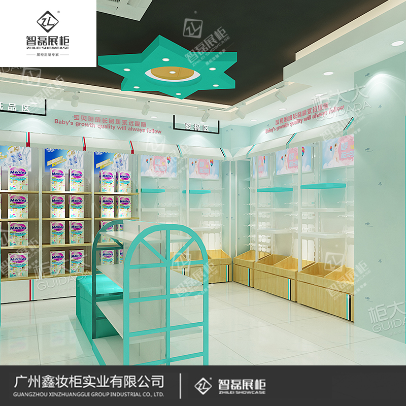 中高端商业柜台定制_母婴展柜_婴童展示柜