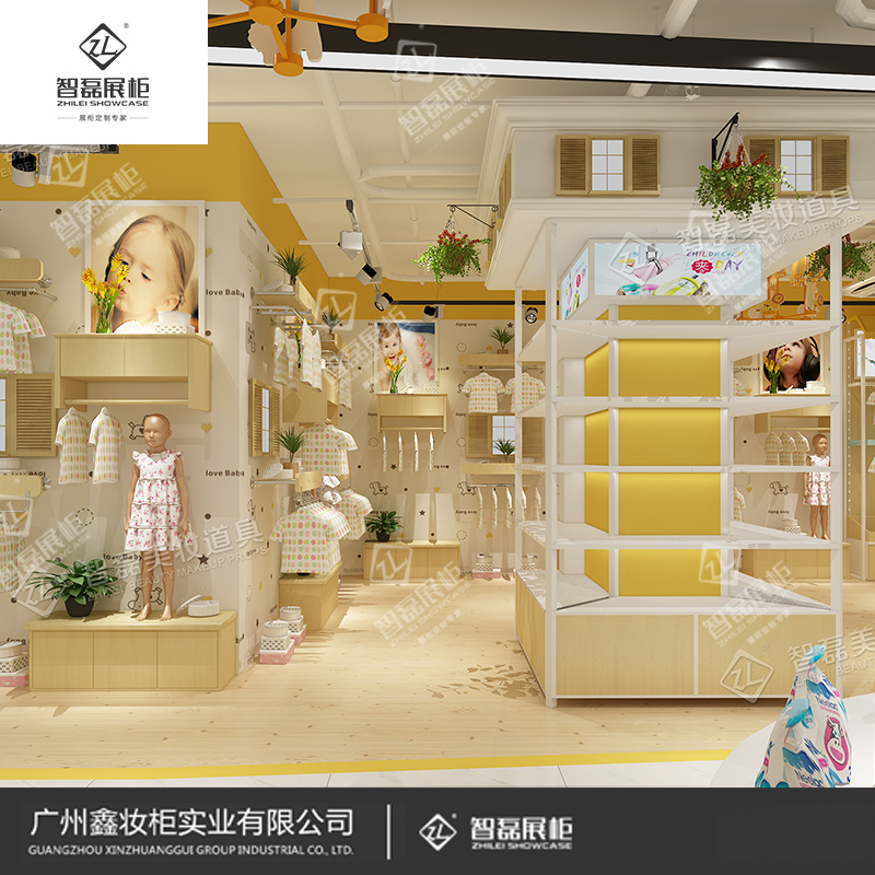 精品展示柜展柜定制_母婴柜台_婴童展示柜