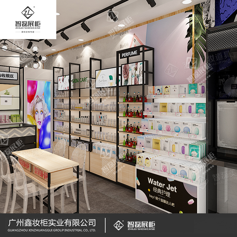 化妆品展柜设计制作厂家_美妆展柜_优质展柜厂家