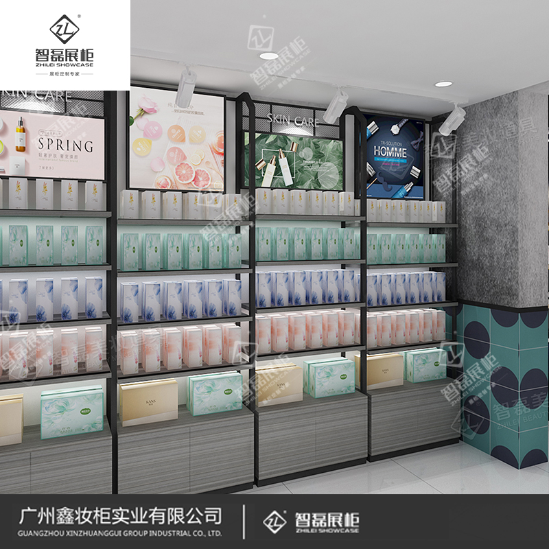 安徽化妆品展柜设计制作优质厂家_美妆道具_化妆品展柜