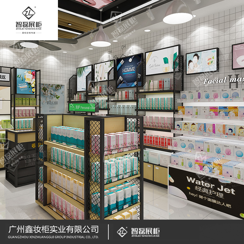 精品展柜设计制作厂家_化妆品展柜_美妆展柜_高端展柜制作