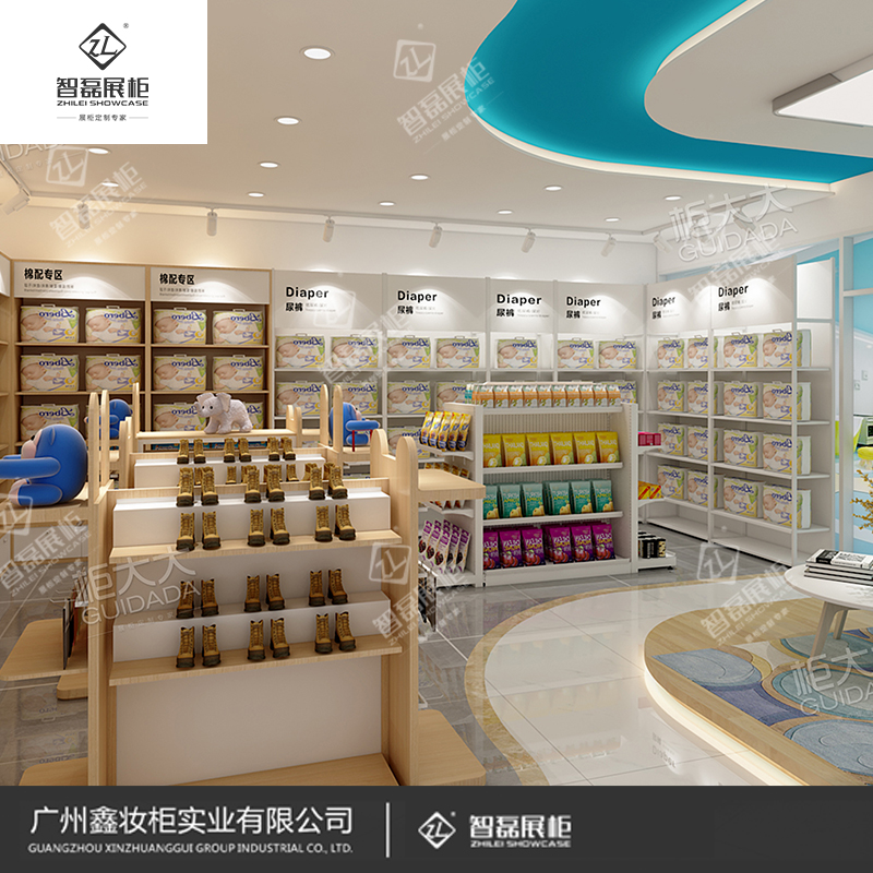 专业展柜设计制作_婴童柜台母婴柜台_展柜厂家直销