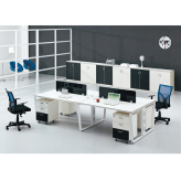 西安办公桌厂家定制批发设计屏风办公桌_办公家具屏风