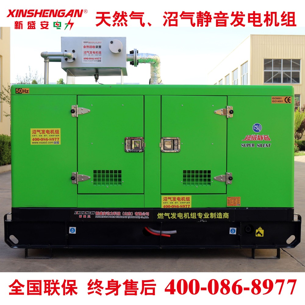 发电机组10kW天然气沼气发电机组静音发电机组潍柴康明斯