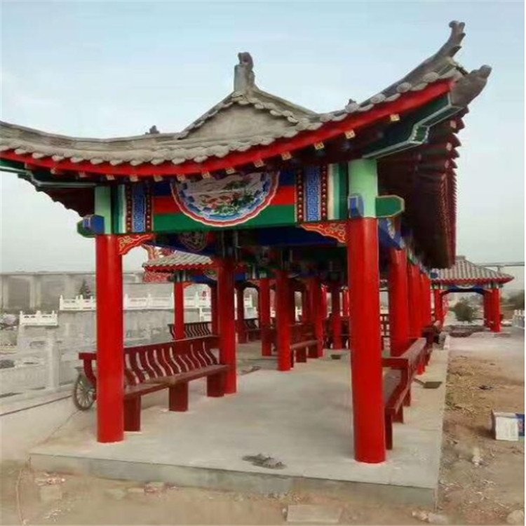 郑州聚鑫专业销售古建长廊古建长廊定制厂家批发价格