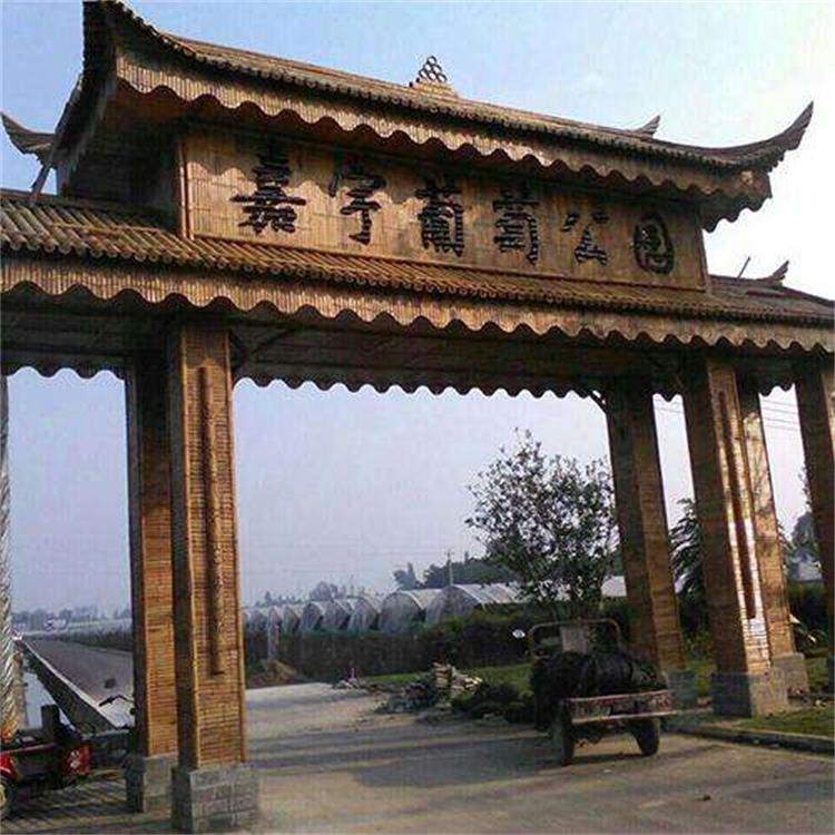 四川竹门楼工程施工 宜宾竹木房子 宜宾竹木内装饰