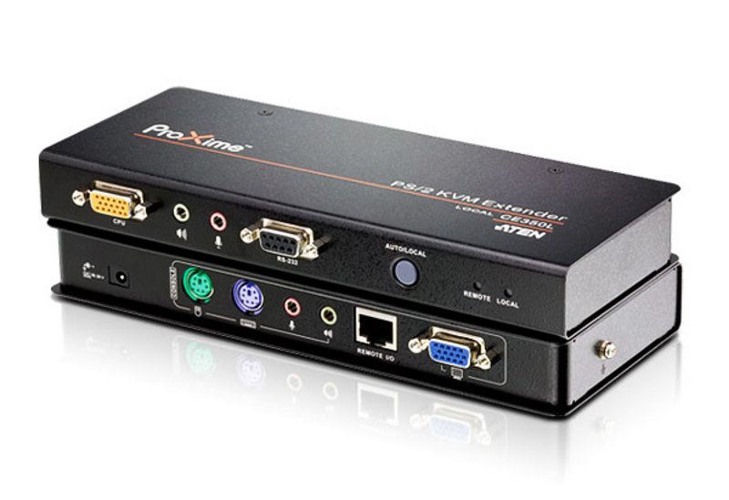 ATEN宏正PS/2音频Cat 5KVM延长器CE350