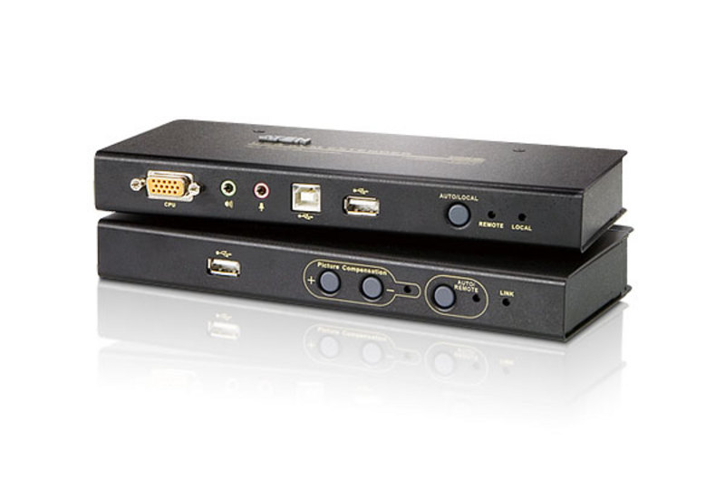 ATEN宏正USB VGA/音频 Cat 5 KVM信号延长器  USB闪存CE800B