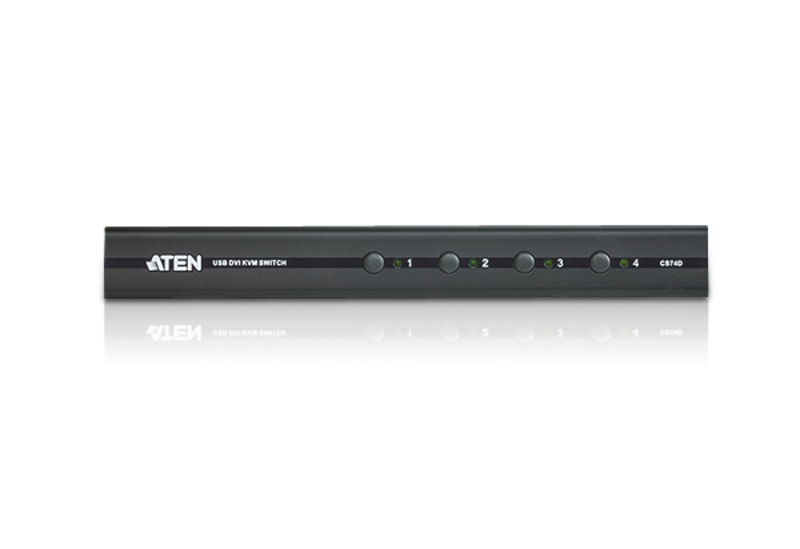 ATEN宏正 4端口USB DVI/音频KVM切换器   CS74D