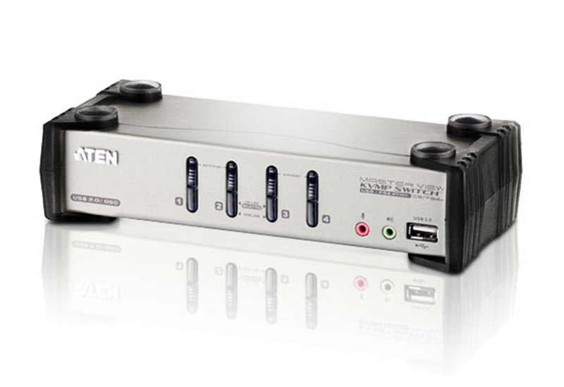 ATEN宏正4端口USB VGA KVMP™多电脑切换器+OSD   CS1734B