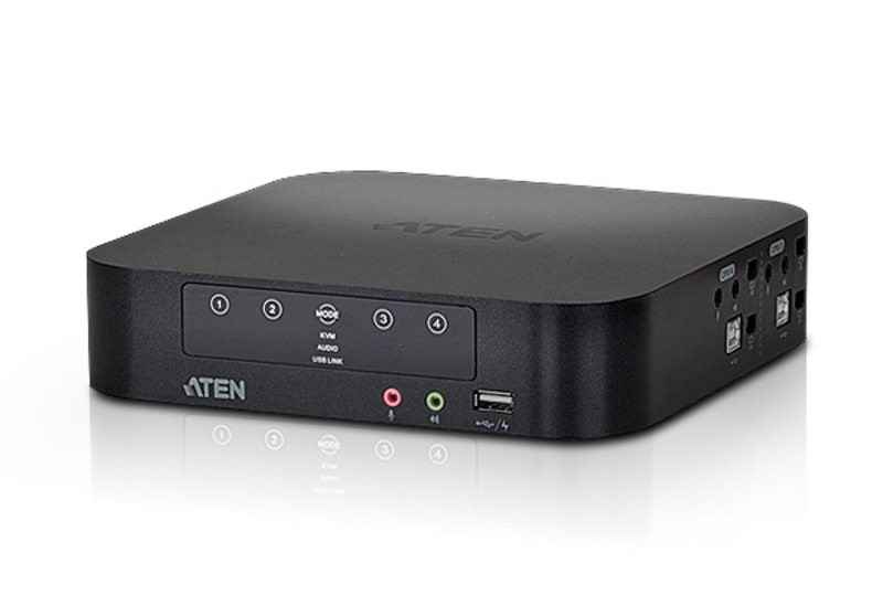 ATEN 宏正比较 (0) 4端口USB 2.0 Mini DisplayPort双屏幕KVMP™KVM切换器CS1944