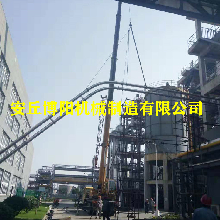 无尘橡胶颗粒管链输送机_管链式输送机_管链机选择安丘博阳