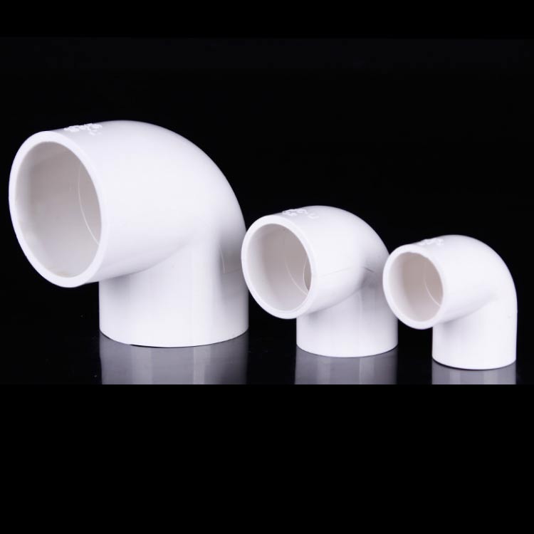 PVC90度弯头给水上水管配件多规格直角接头