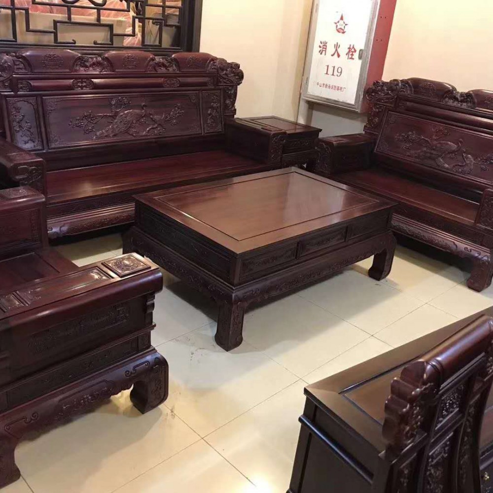 南美酸枝财源滚滚沙发红木,全实木客厅家具,红木家具厂家