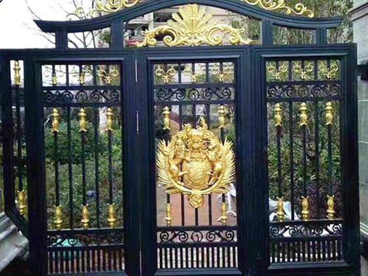 铝合金大门 铝艺大门 铝艺庭院大门加工订制