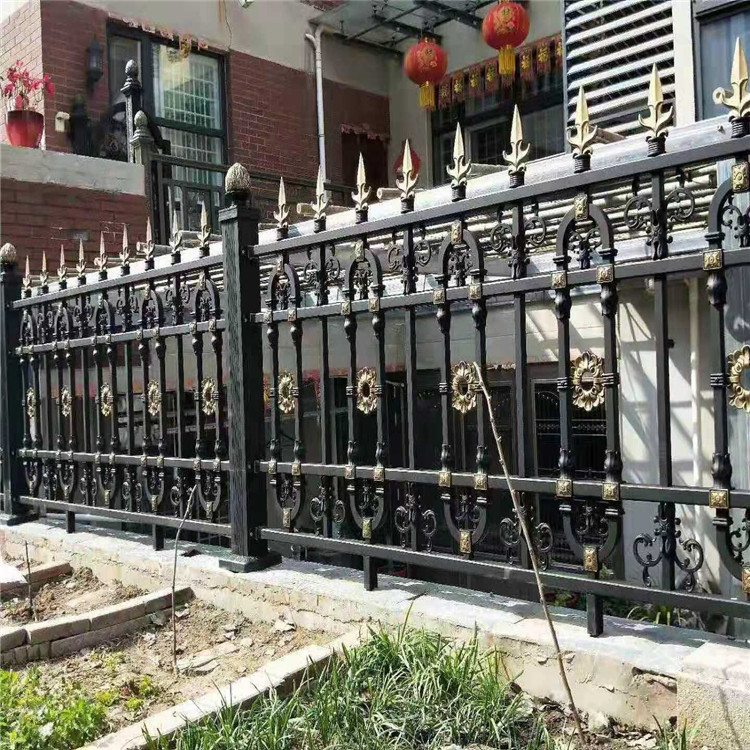 厂家定制别墅围栏_高档庭院铝合金围栏_铝艺隔离防护栏复古欧式