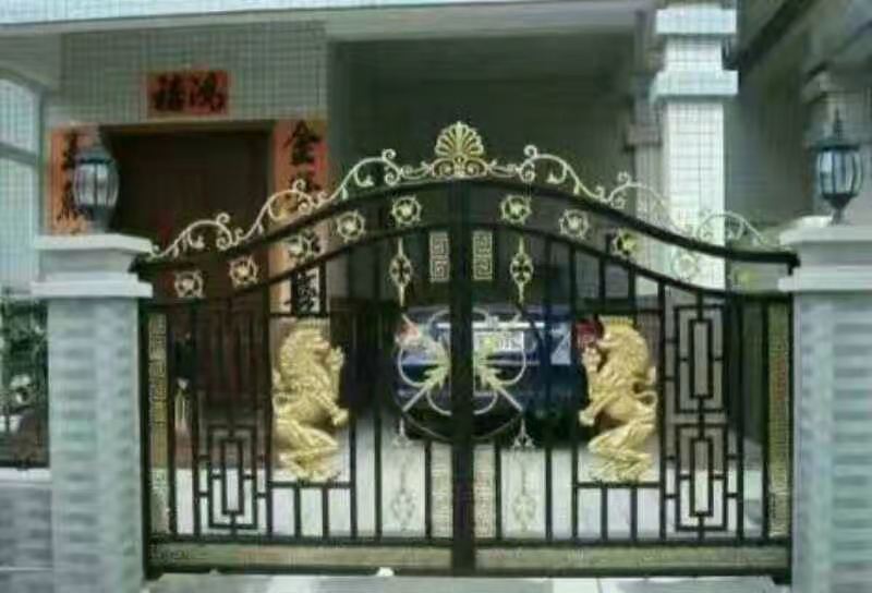 高档铁艺大门_厂家直销_聚顺
