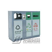 公园三分类垃圾桶供应小区不锈钢垃圾桶