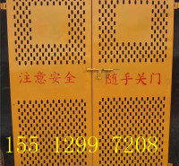 施工电梯门 冲孔网电梯门  电梯口护栏 电梯门安全门厂家