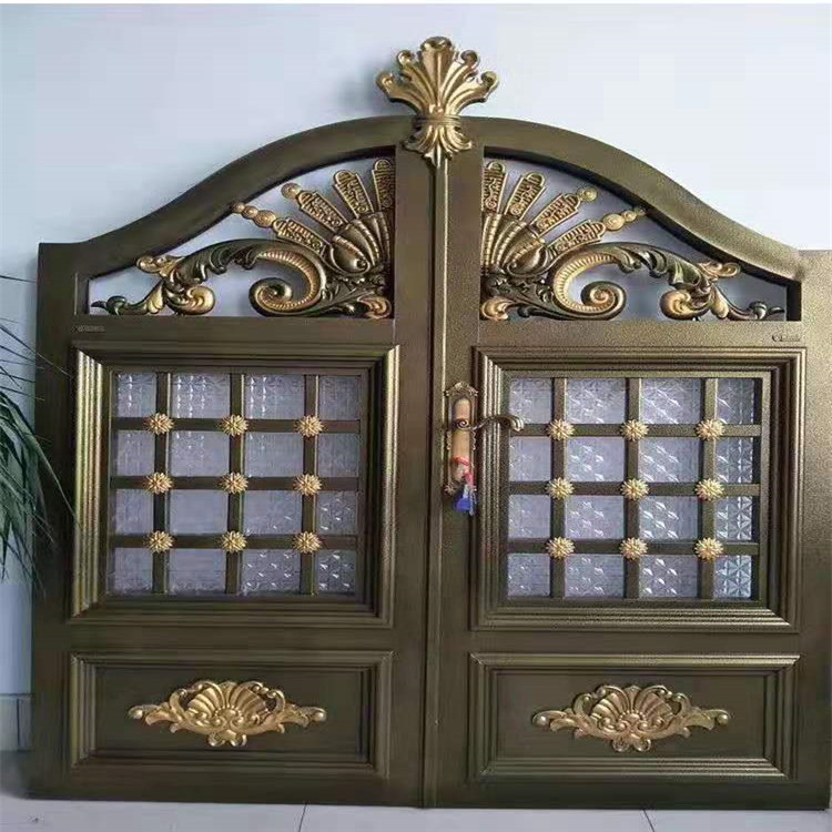 浚哲庭院花园铝艺大门-别墅小区铝合金欧式手工雕花-铝艺大门