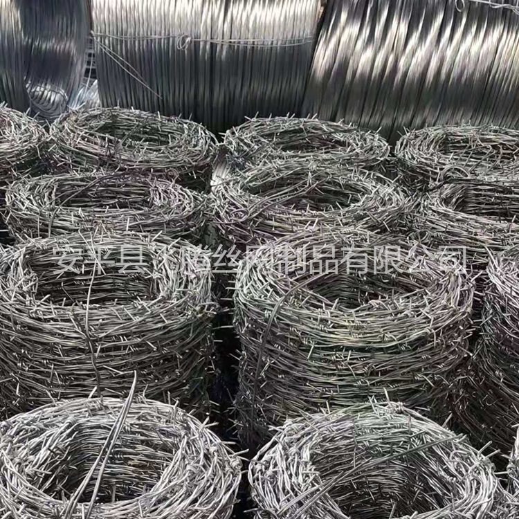 厂家直销 墙头防盗铁蒺藜刺绳 围墙防攀爬防盗刺铁丝网