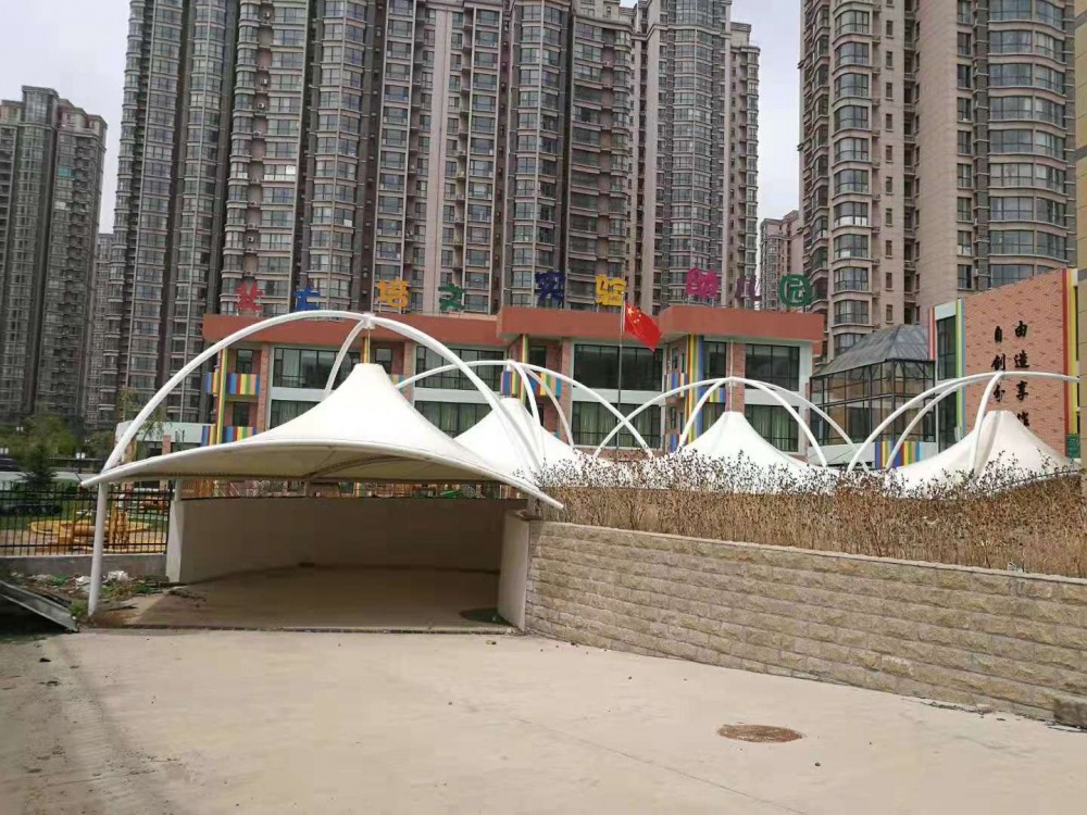 膜结构车棚  遮阳棚   过道遮阳
