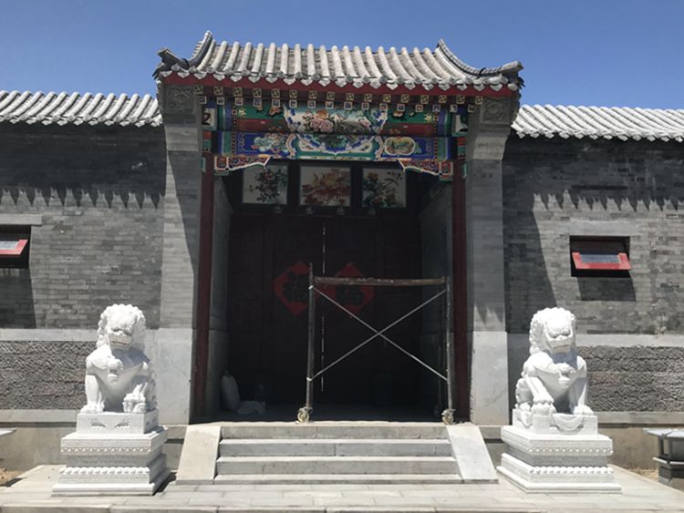 古建四合院大门 古建寺庙大门加工订制厂家——唐宋古建