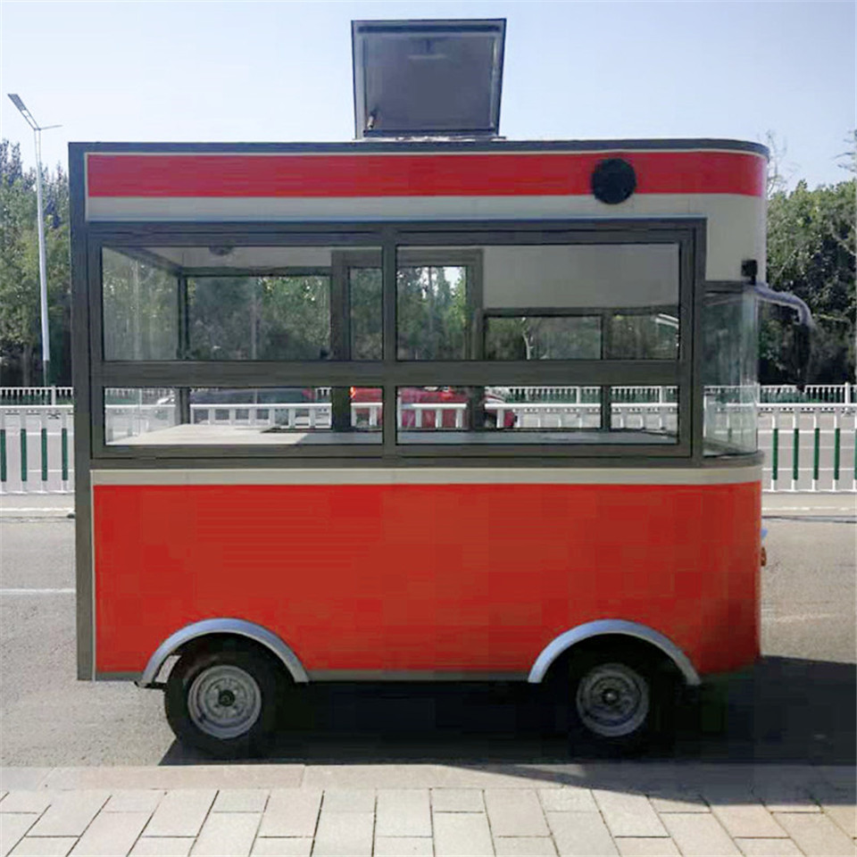 顺发店车-多功能流动摆摊快餐车 早餐移动手推车 烧烤四轮电动小吃车