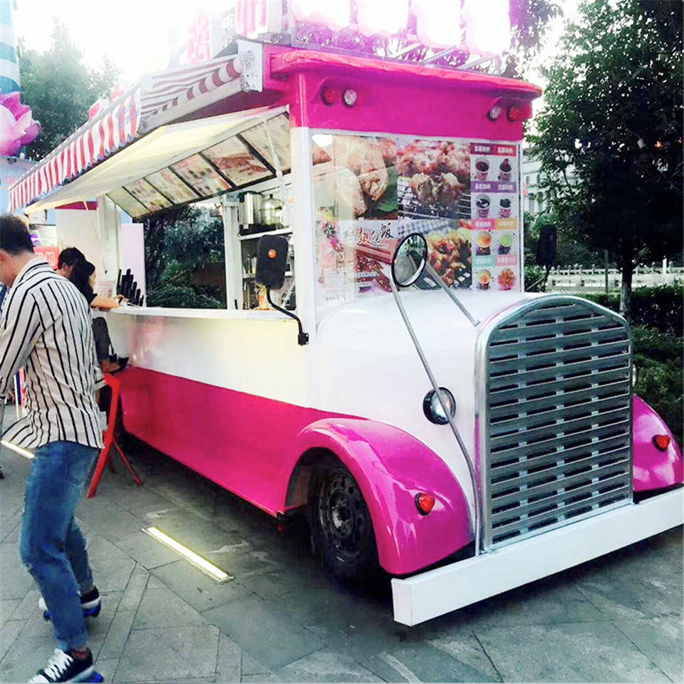 型电动餐车 潍坊移动小吃车 流动电动餐车 美食车 顺发店车-小吃车优惠