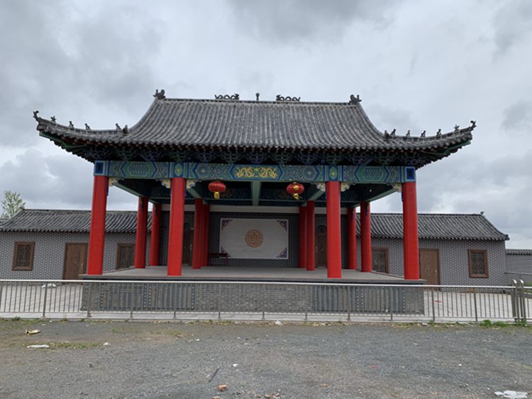 古建戏台施工古建门楼 古建大门 仿古大门安装价格