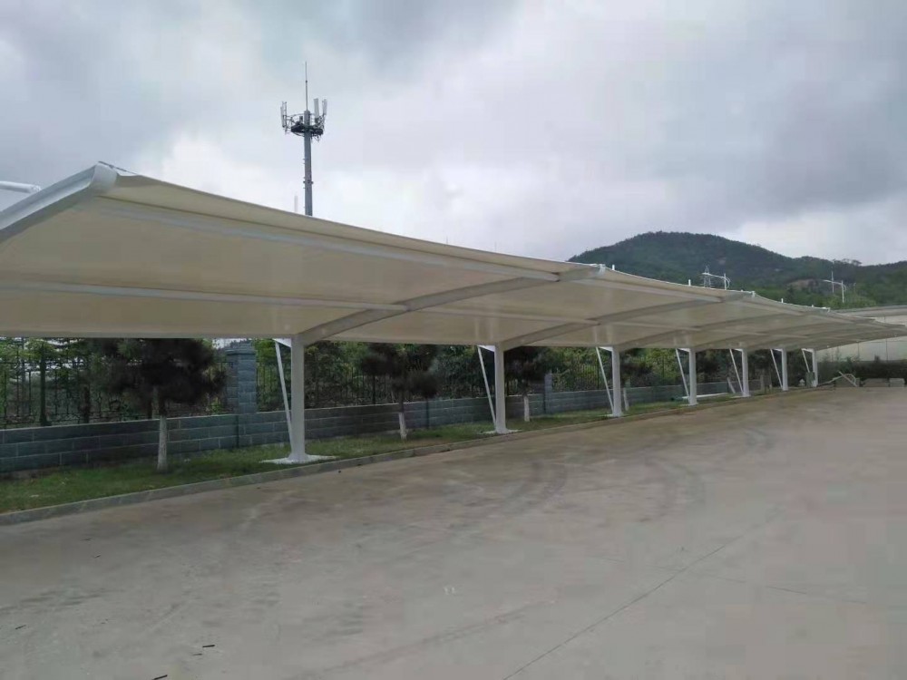 膜结构车棚-膜结构景观棚_户外景区度假休闲景观遮阳棚_张拉膜遮阳蓬