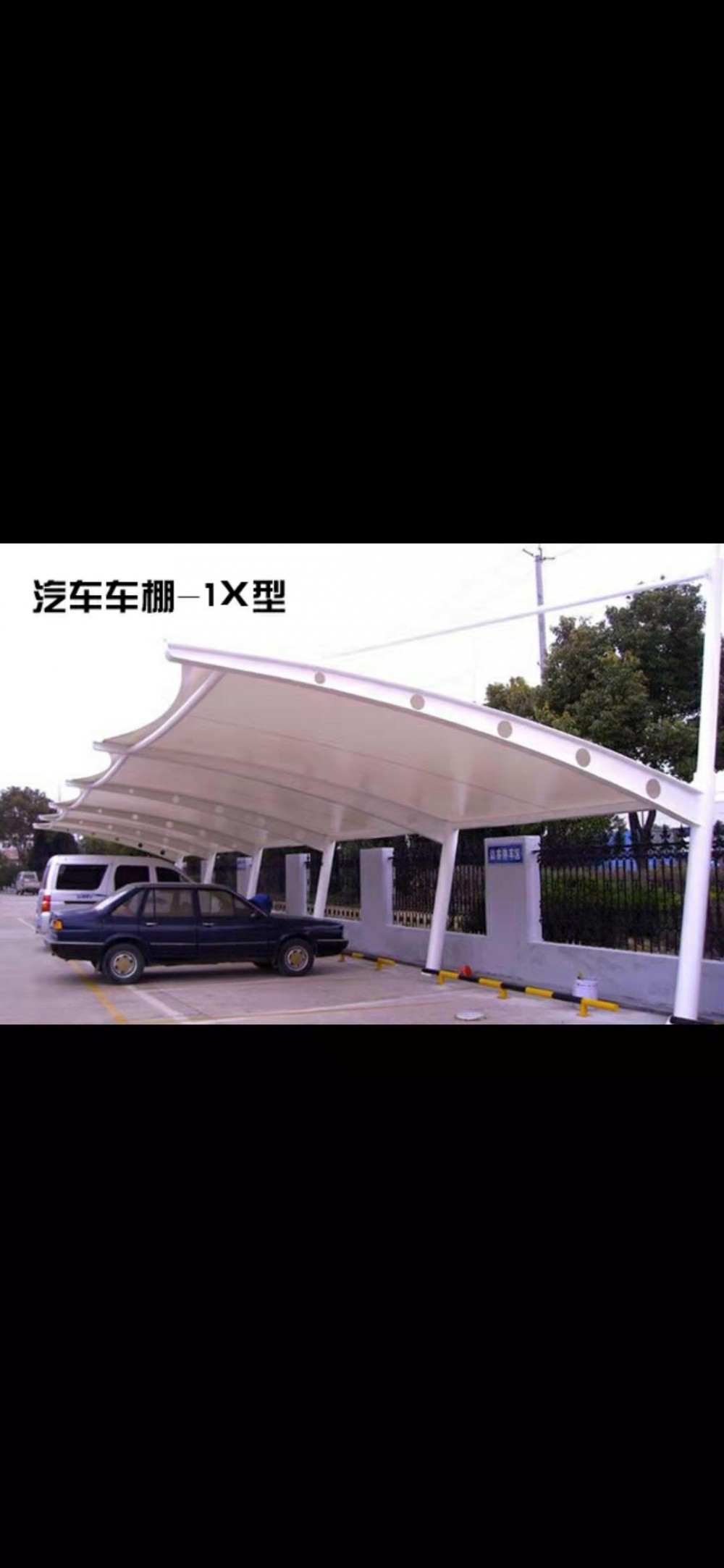 膜结构停车棚  汽车棚遮阳