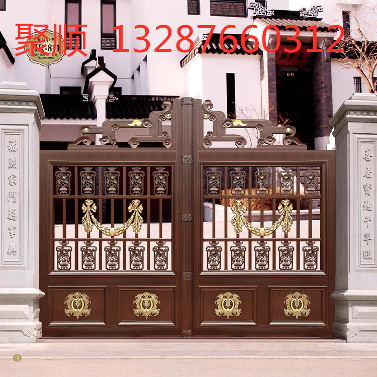 铝艺大门 铝艺大门报价 山东铝艺大门----聚顺