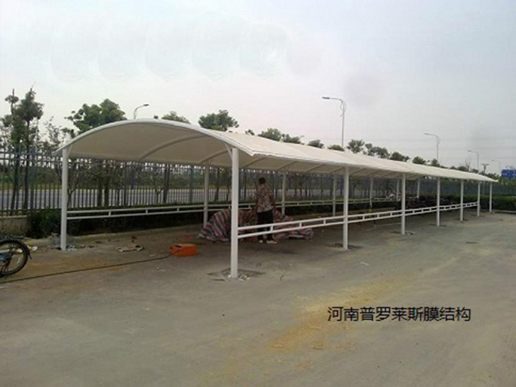 汽车遮阳棚 雨棚  膜结构车棚  环保 美观