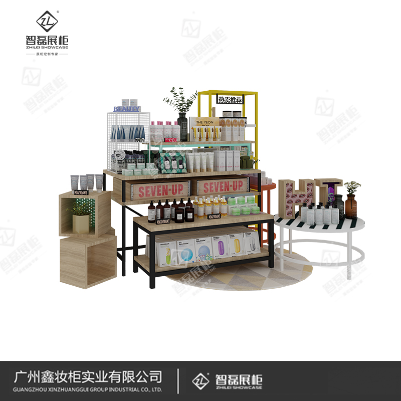 美妆展柜定制_化妆品展示柜_优质展柜厂家直销