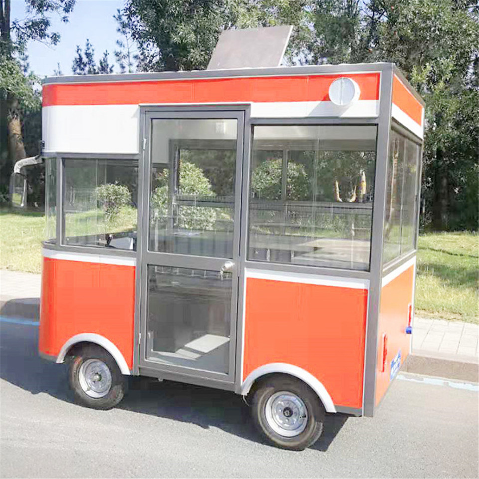 顺发店车-烤炸煎涮炒 多功能小吃车 电动美食车 流动餐车