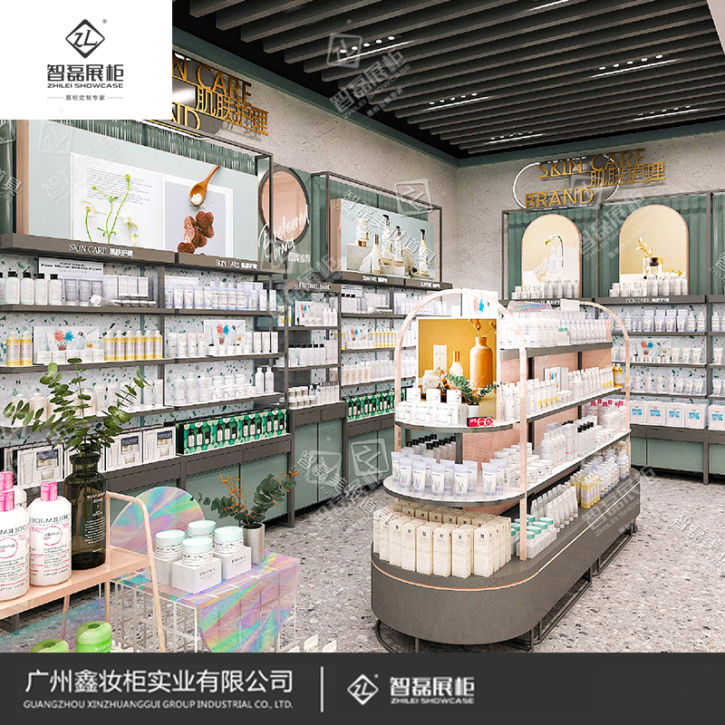 高端化妆品展柜_美妆展柜_展柜定制厂家
