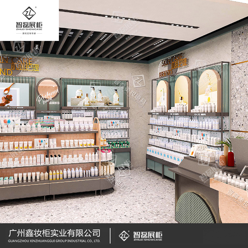 定制展柜_化妆品展柜_展柜专业设计团队_优质展柜厂家