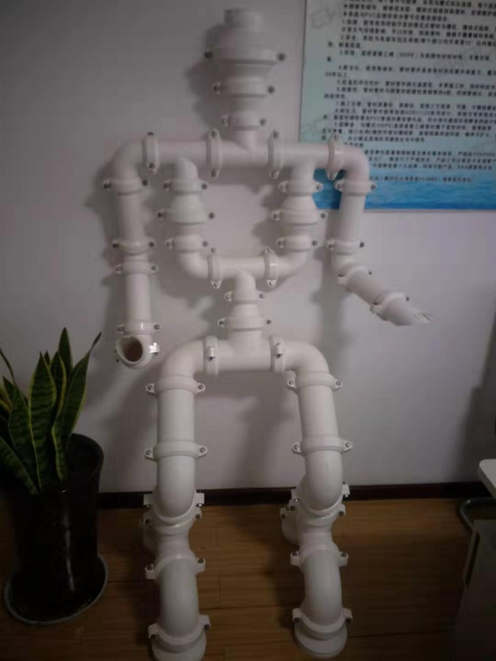 沟槽式连接HDPE静音排水管材挂件陕西厂家直销