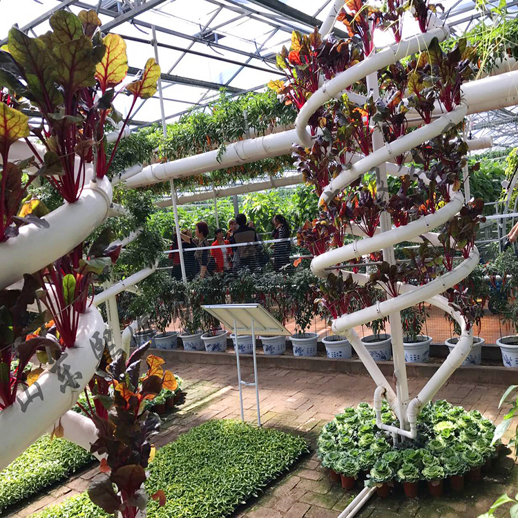 双螺旋管道种植 管道蔬菜种植 管道水培 立体种植 营养液水培