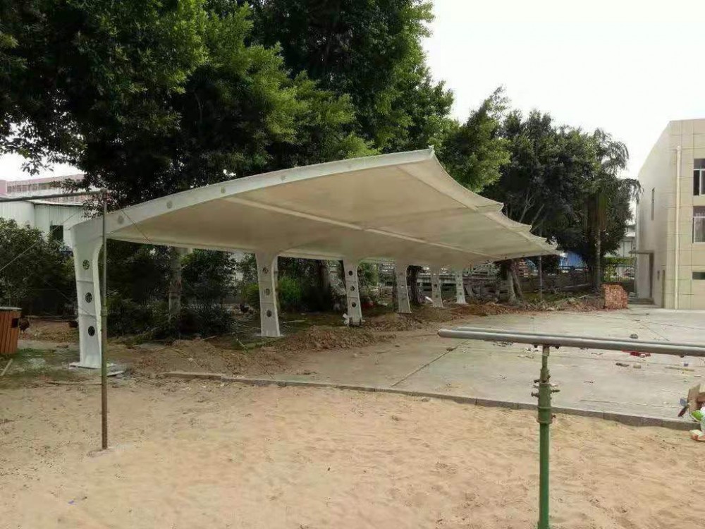 厂家直销户外钢膜结构汽车停车棚_活动棚_景观棚_遮阳棚