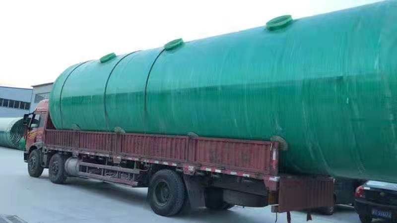 成品玻璃钢化粪池12立方 玻璃钢化粪池20M3 玻璃钢缠绕化粪池